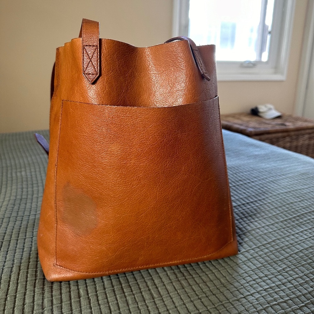 Madewell Leather Tote, Camel